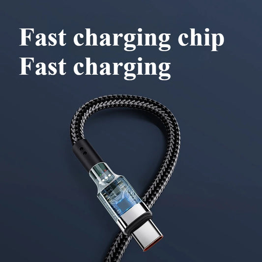 Type-C to Type-C PD Fast Charging Cable 6A | Data Line for Phone & Laptops
