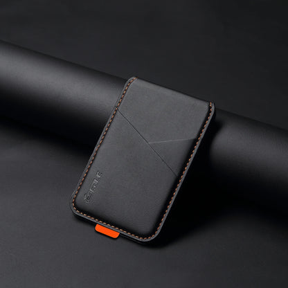 Luxury MagSafe Leather Card Holder for iPhone 17 16 15 14 13 Pro Max RFID Safe