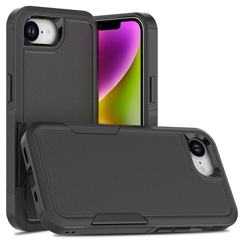 Shockproof Armor Case for iPhone 16e – 360° PC+TPU Protective Cover