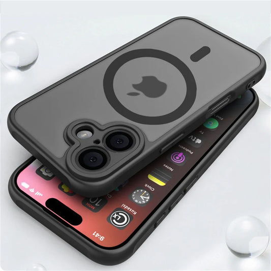 Matte Transparent Armor Shockproof Hard Cover for iPhone 15/14 Pro Max