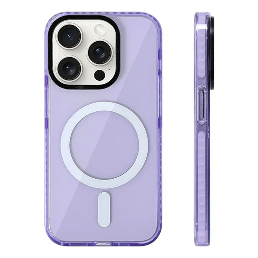 Transparent Neon MagSafe Case for iPhone 11–13 Pro Max – Silicone Bumper