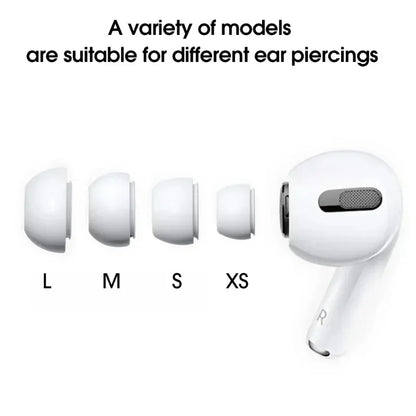 Soft Silicone Ear Tips for AirPods Pro 1/2 – Noise-Reducing Earbud Covers