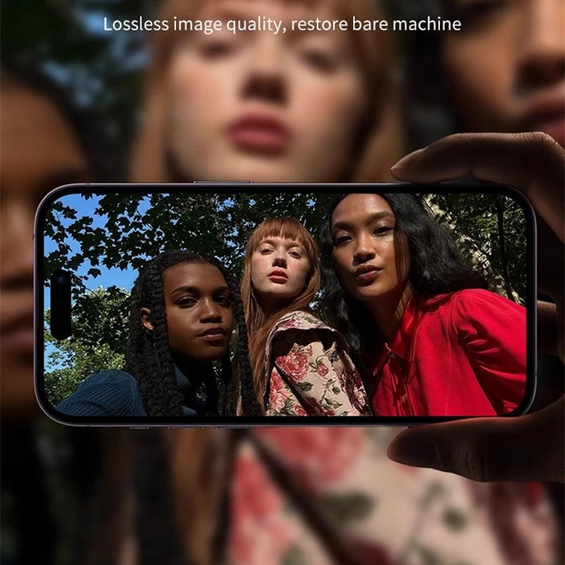 Metal Lens Protector with Tempered Glass for iPhone 16 Pro Max/15/14 Series