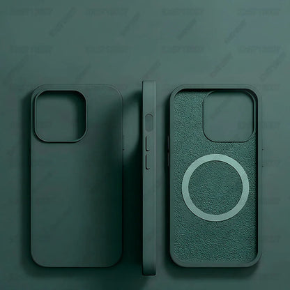 Magnetic Liquid Silicone Case for iPhone 16/15 Pro Max & 16 Plus