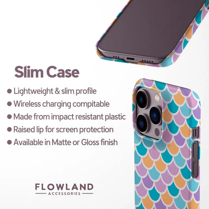 Luxury Fish Scale Pattern Case for iPhone 17–11 Pro Max Double Layer