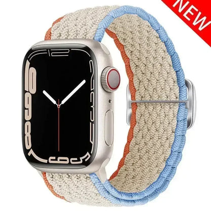 Braided Solo Loop for Apple Watch Ultra & Series 10–7 SE Elastic Band