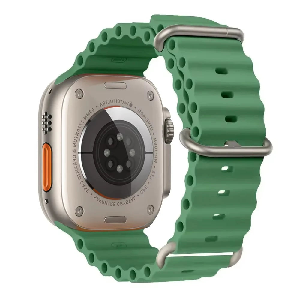 Ocean Band for Apple Watch Ultra 3/2 & Series 11–6 SE3 | Silicone Sport Strap