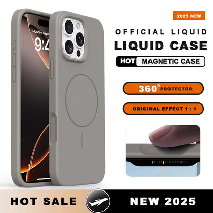 MagSafe Liquid Silicone Case with Lanyard for iPhone 14 Series