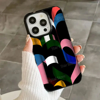 iPhone Case Ins Spain Fashion Simple Art Vision 11–16 Series