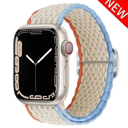 Braided Solo Loop for Apple Watch Ultra & Series 10–7 SE Elastic Band
