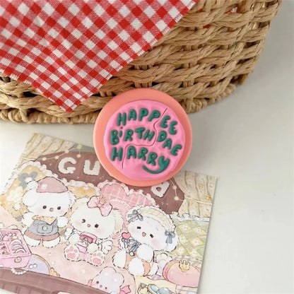 Cute Pink Magnetic Grip Stand for iPhone 17 | MagSafe Smart Holder Tok