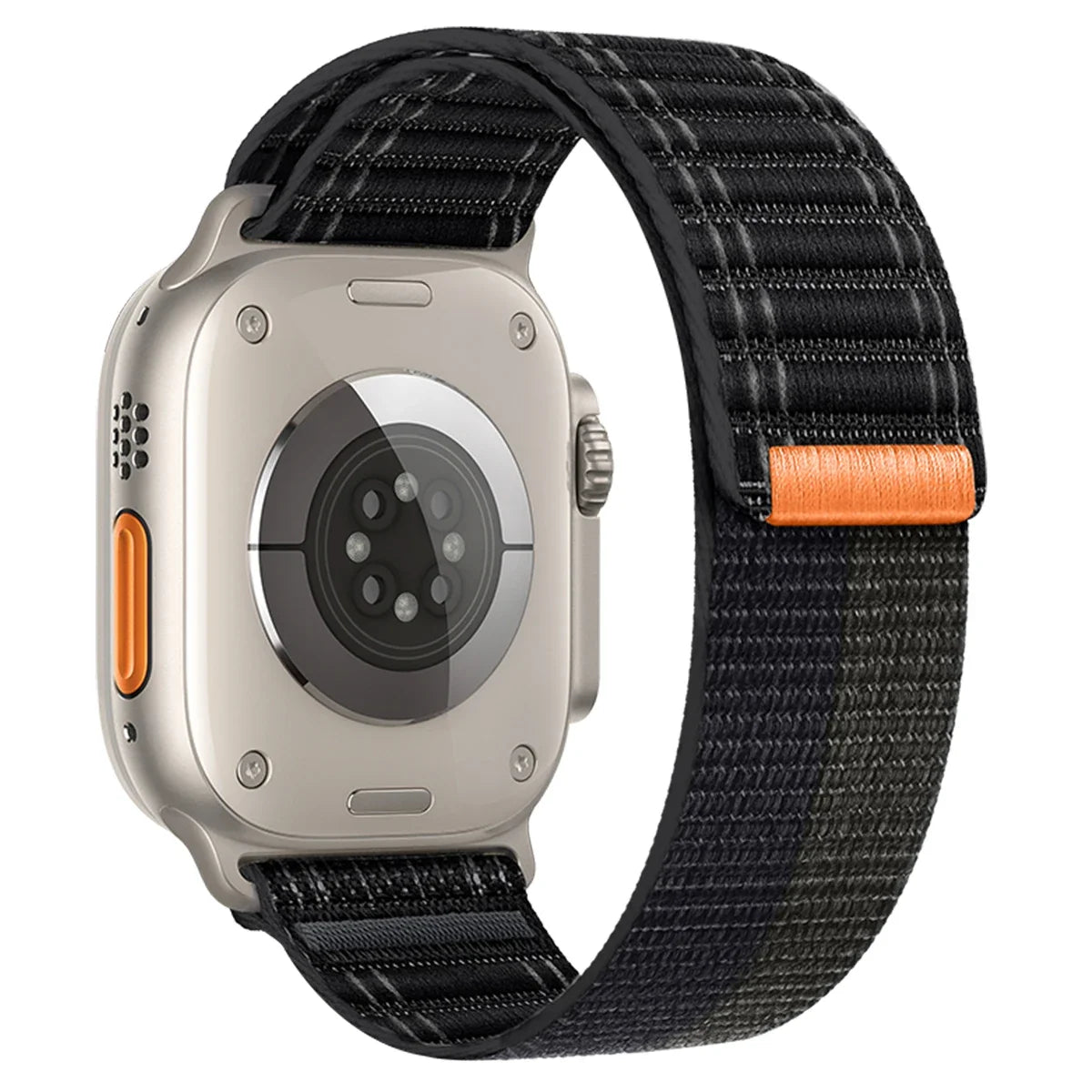 Nylon Wave Pattern Strap for Apple Watch Ultra 2 & Series 10–3, Adjustable 38–49mm Band