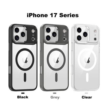 Luxury Transparent MagSafe Case for iPhone 17 Air 17 Pro 17 Pro Max Shockproof