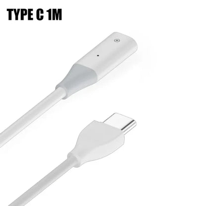 USB A/Type-C Charger Cable for Apple Pencil Gen 1 with Indicator Light