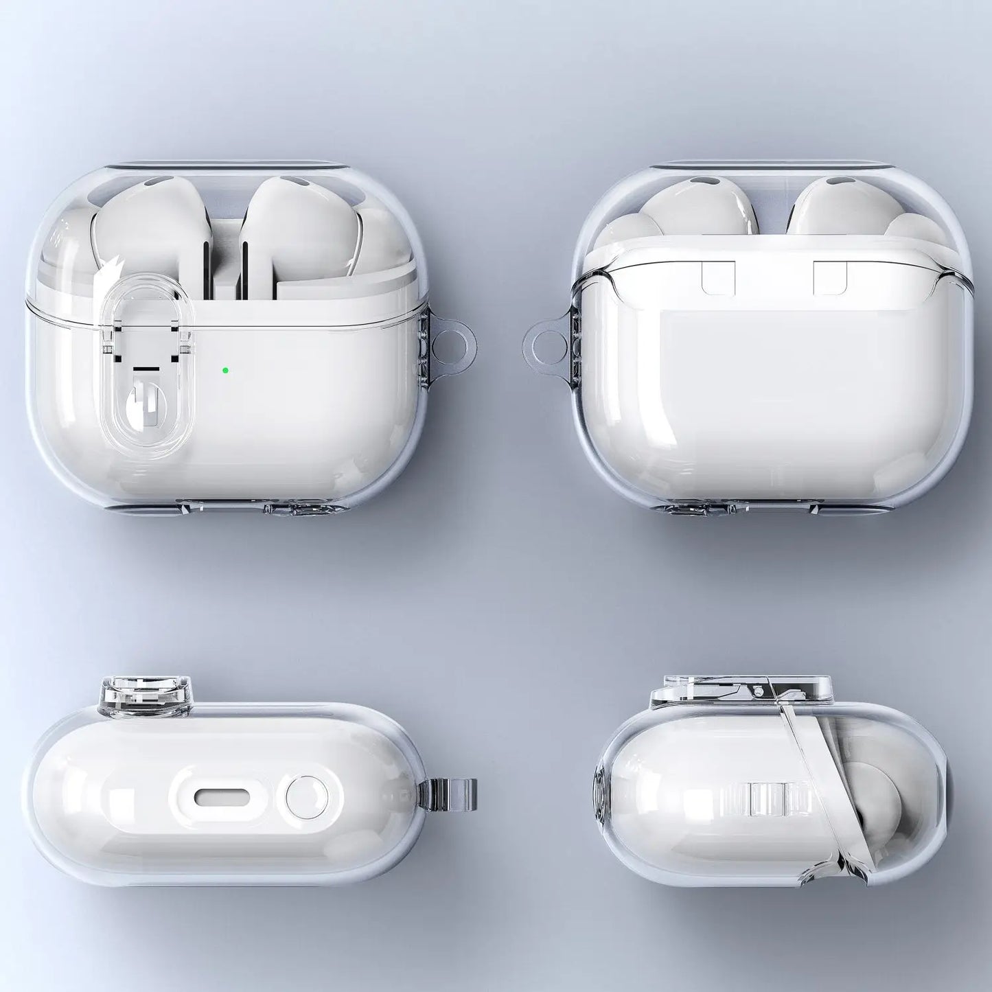 Transparent Secure Lock Case for Samsung Galaxy Buds 3 Pro