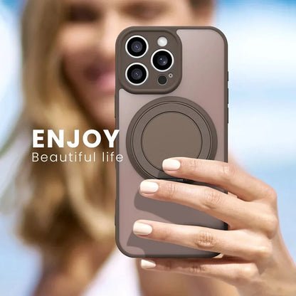 360° Rotating Stand MagSafe Case for iPhone 17 16 15 14 13 12 11 Pro Max