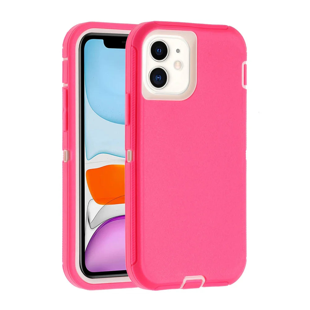 3-in-1 Heavy Duty Armor Case for iPhone 16/15/Plus/Pro Max/Mini