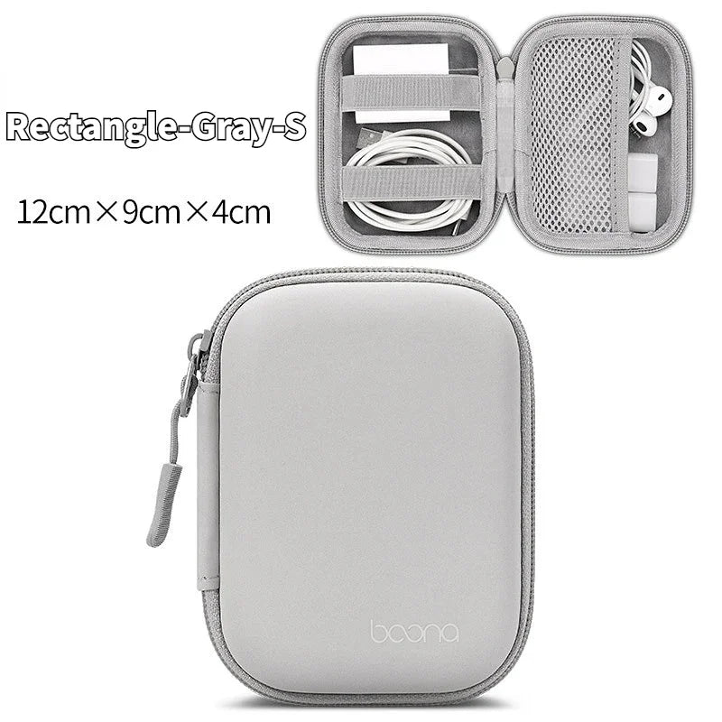 Mini Hard Shell Storage Case for Earphones, Chargers & USB Drives