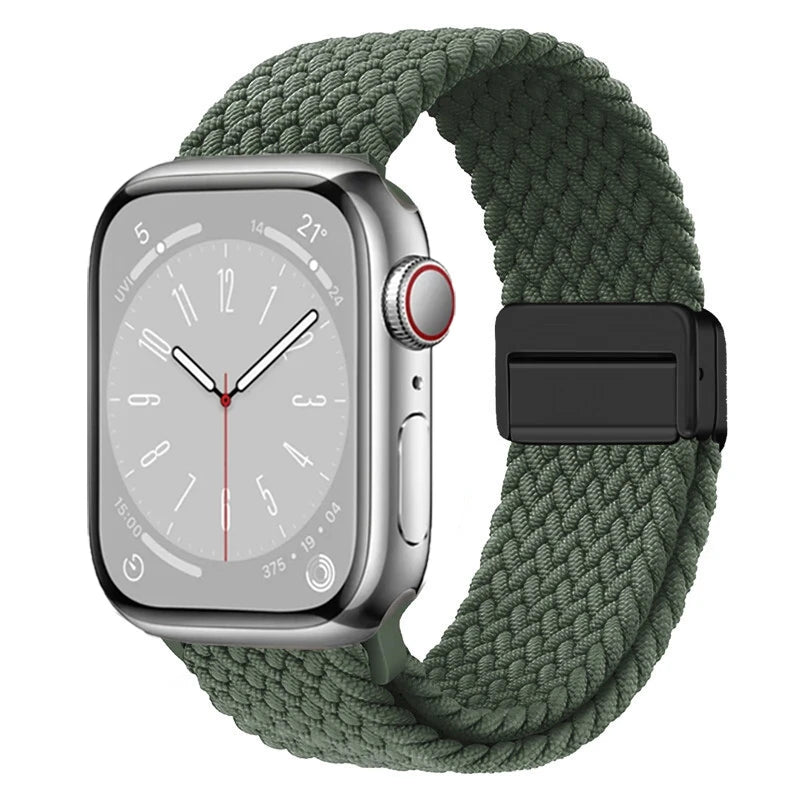 Braided Magnetic Strap for Apple Watch Ultra 2 & Series 10–6 SE Band