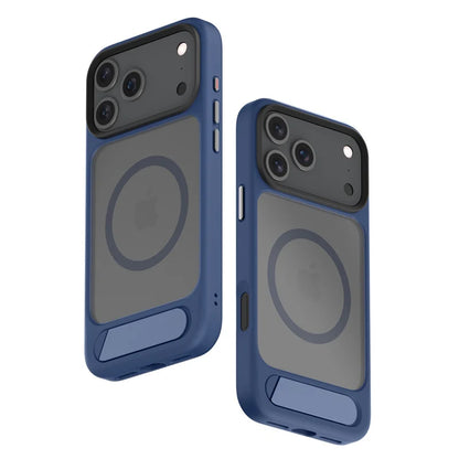 Invisible Folding Kickstand MagSafe Case for iPhone 14–17 Pro & 15–16 Pro Max