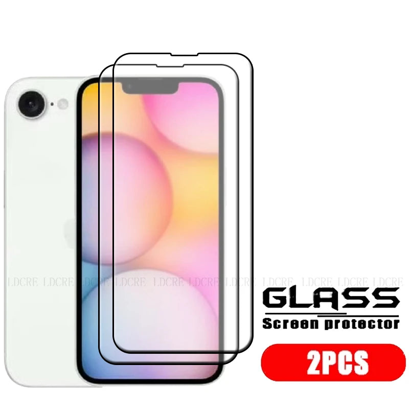 4-Pack Full Cover Tempered Glass Screen Protector for iPhone 16e – 9H HD