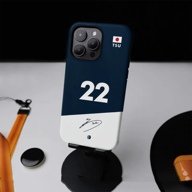 F1 No.22 Simple Glossy Case for iPhone 16 Pro Max–7 Plus | 2-in-1 Tough Cover