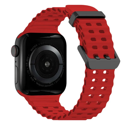 Ocean Silicone Band for Apple Watch Series 4–10 SE Ultra 2 (42–49mm)