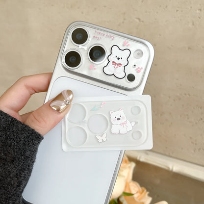 Cute Cartoon Animal Lens Cover for iPhone 17 Pro & 17 Pro Max