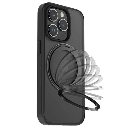 Magnetic TPU Frame Ring Stand Case for iPhone 15 14 13 Pro Max Plus