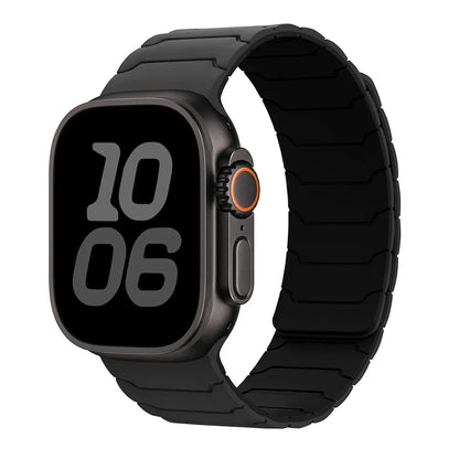 Magnetic Silicone Strap for Apple Watch Ultra 2, Series 10/9/8/7 (49mm-38mm)