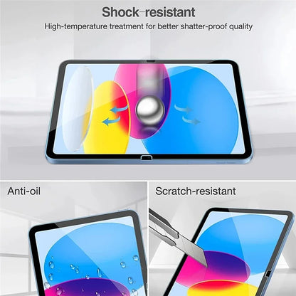 2PCS Glass Screen Protector & Tablet Case for iPad 10.2/10.9/11 Inch