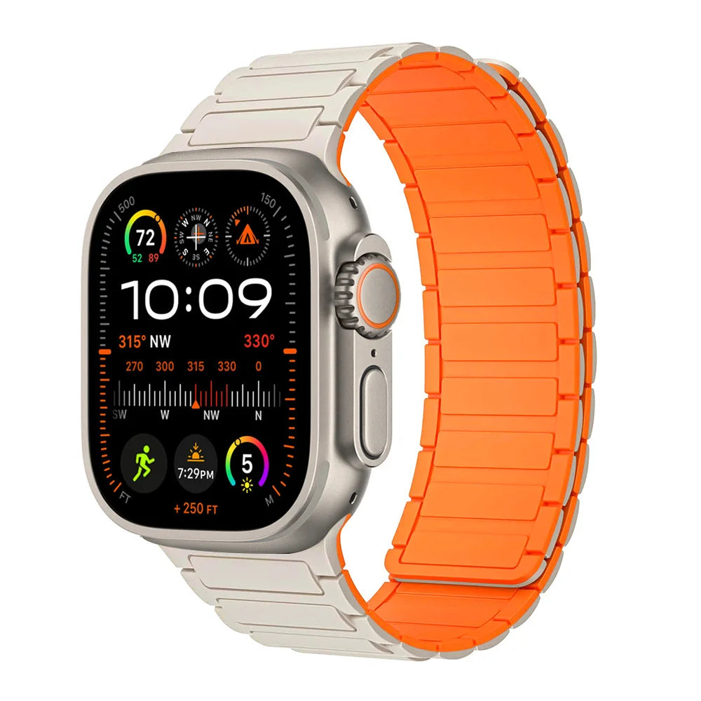 Sports Silicone Magnetic Band – Apple Watch Ultra 2 & Series 5-10 (38-49mm)