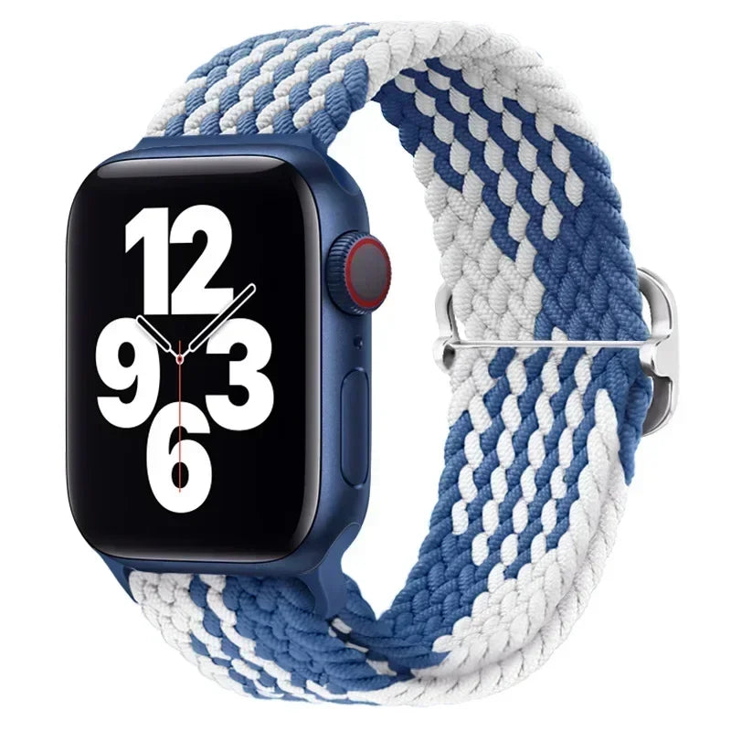 Braided Solo Loop for Apple Watch Ultra & Series 10–7 SE Elastic Band