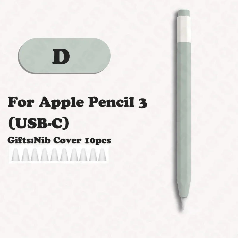 Retro Silicone Case for Apple Pencil 3 USB-C – 3rd Gen Stylus Cover