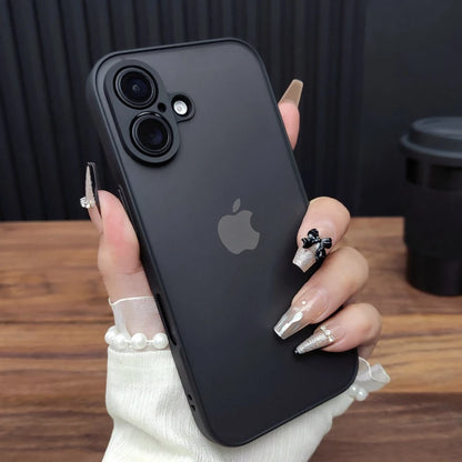 Transparent Matte Bumper Phone Case for iPhone 16–7 Series, Pro Max & SE Models