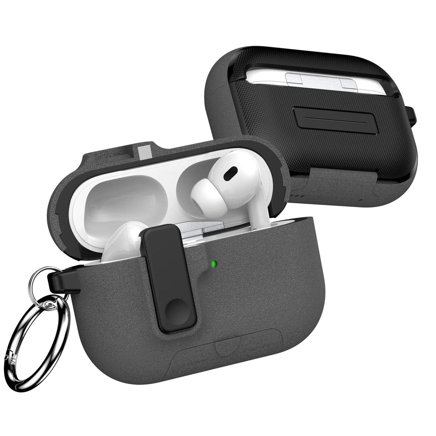Shockproof Full-Body Earphone Cover for AirPods Pro 3 with Keychain Holder