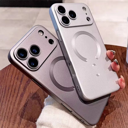 Metallic Paint MagSafe Soft Case for iPhone 14 13 12 11 Pro Max Plus Cover