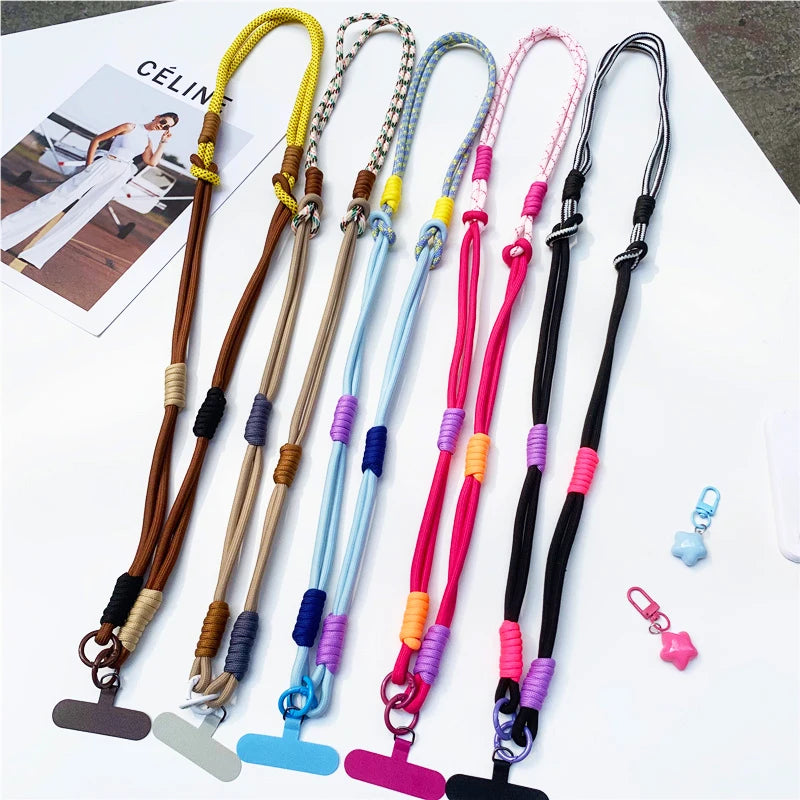 3 in 1 Crossbody Mobile Phone Hanging Rope – Neck, Wrist & Cup Strap