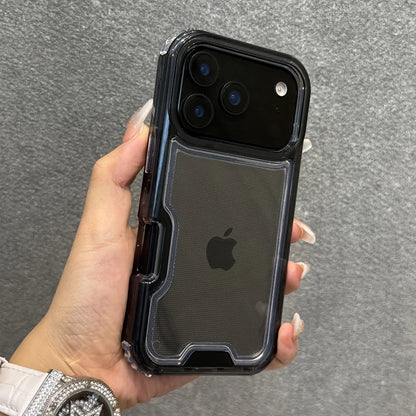 3-in-1 Transparent Heavy Duty Armor Case for iPhone 17 16 15 14 13 12 Pro Max
