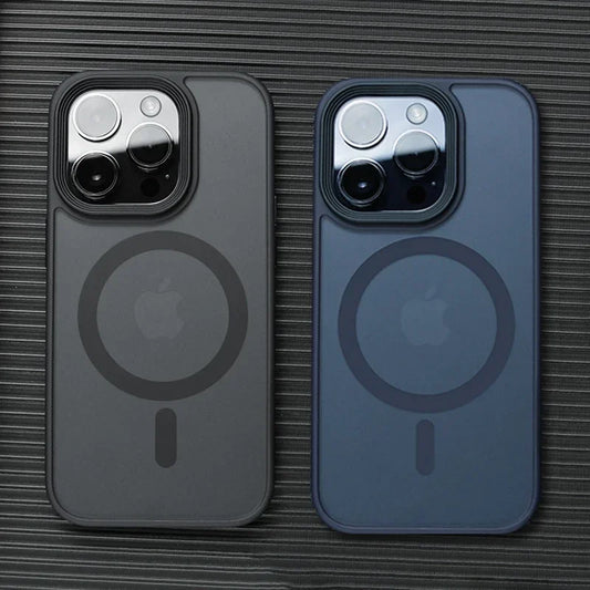 Matte Translucent Frosted Magnetic Phone Case for iPhone 13 12 11 Pro Max Plus Magsafe