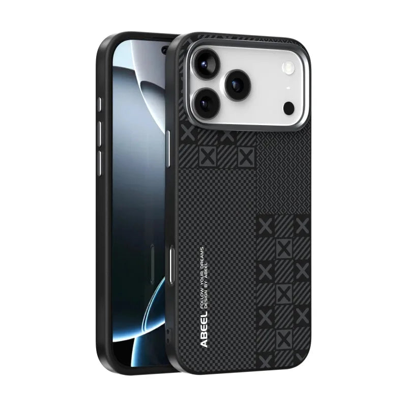 Business Carbon Fiber Slim Case for iPhone 17 Air 16E 15 14 Plus Pro Max Cover