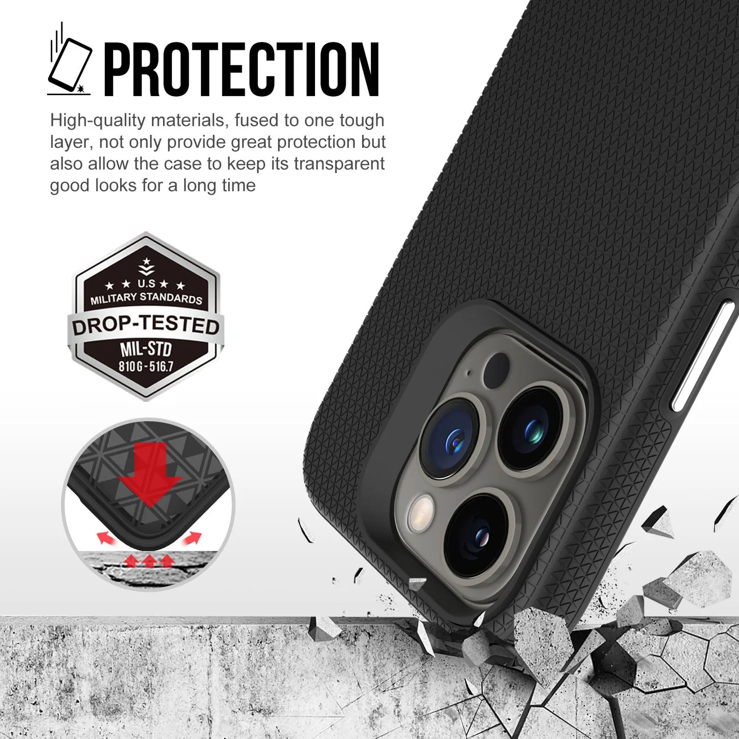 Military Grade Shockproof Case for iPhone 16 15 14 13 12 11 SE XS XR