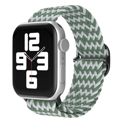 Elastic Braided Strap for Apple Watch Ultra 49mm and Series 9–SE, 45–38mm