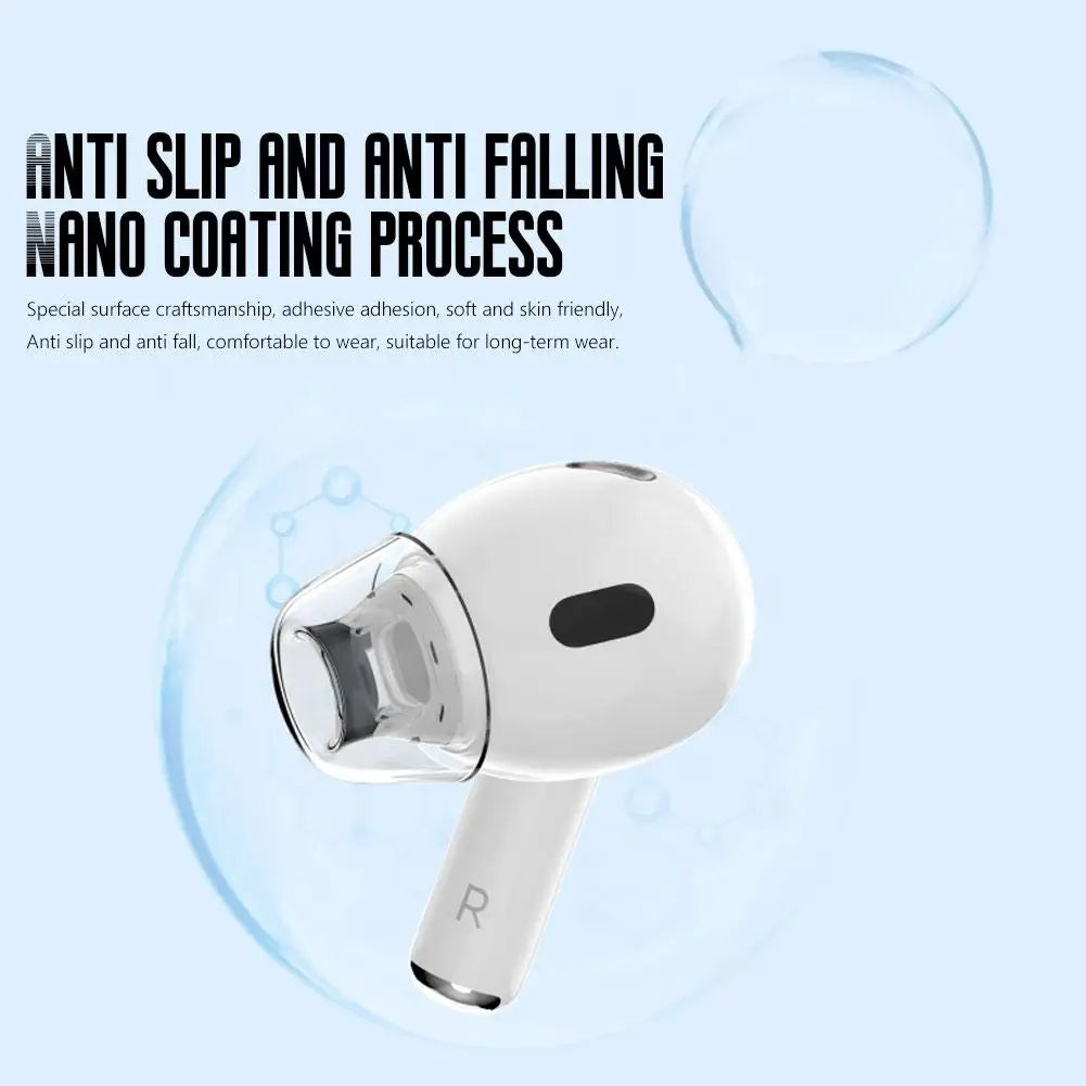 Anti-Slip Silicone Ear Tips for AirPods 4 – Noise Cancelling Eartips