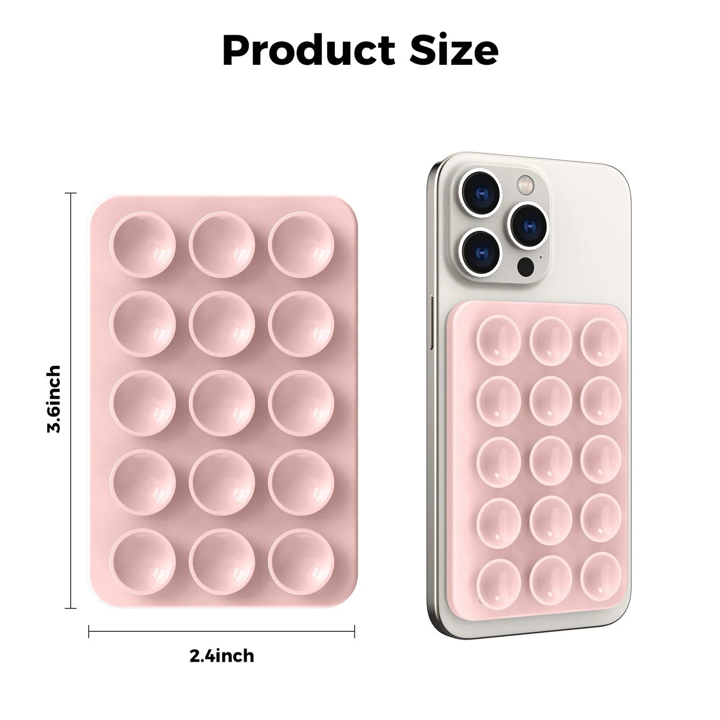Magnetic Silicone Suction Card Holder Pad for Phone – Adhesive Rubber Mount