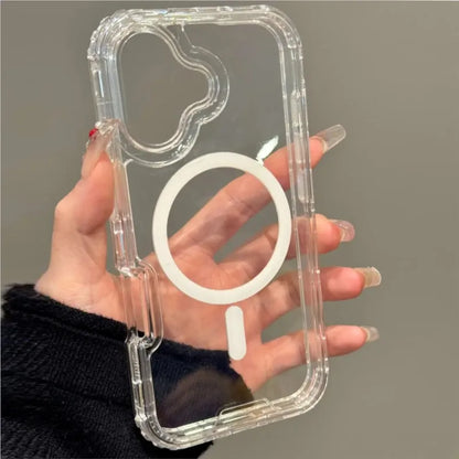 Heavy Duty 3in1 Magnetic Armor Shockproof Case For iPhone 16 15 14 13 12