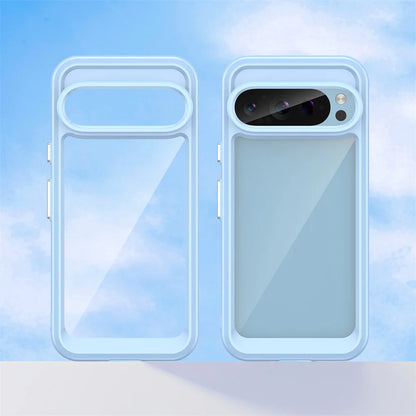 Fashion Transparent Acrylic Case for Google Pixel 9–7 Pro & 10 Pro XL – Shockproof