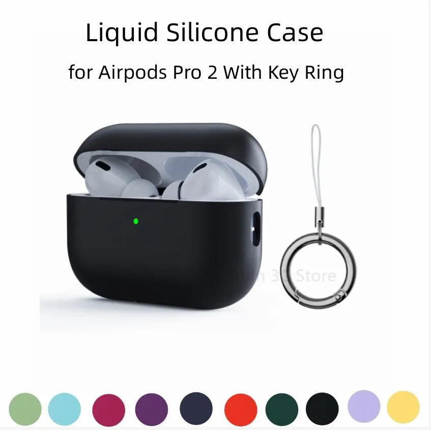 Liquid Silicone Case for AirPods Pro 2 (2022) – Soft Protective Cover