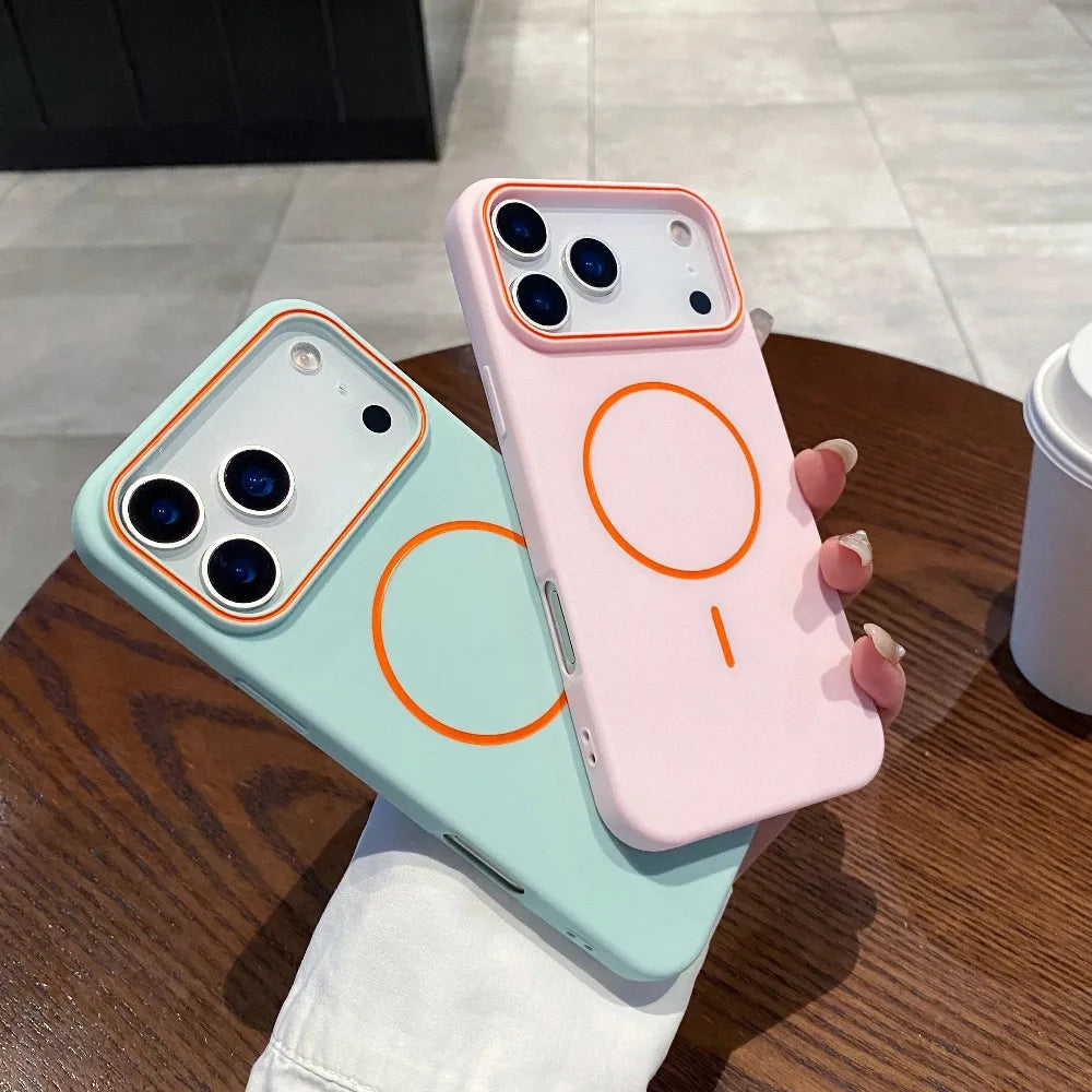 Magnetic Matte MagSafe Case for iPhone 17 Pro Max Air 16E 15 14 13 12 11