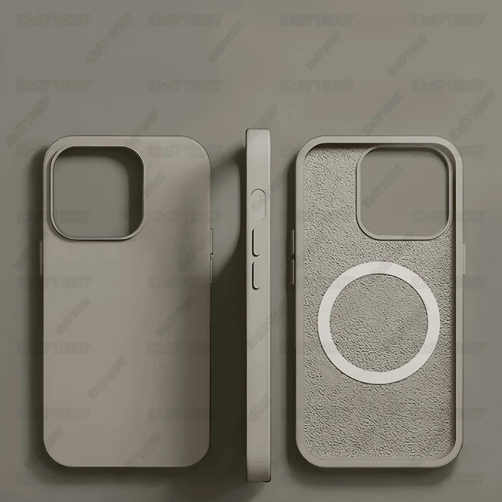 Magnetic Liquid Silicone Case for iPhone 16/15 Pro Max & 16 Plus